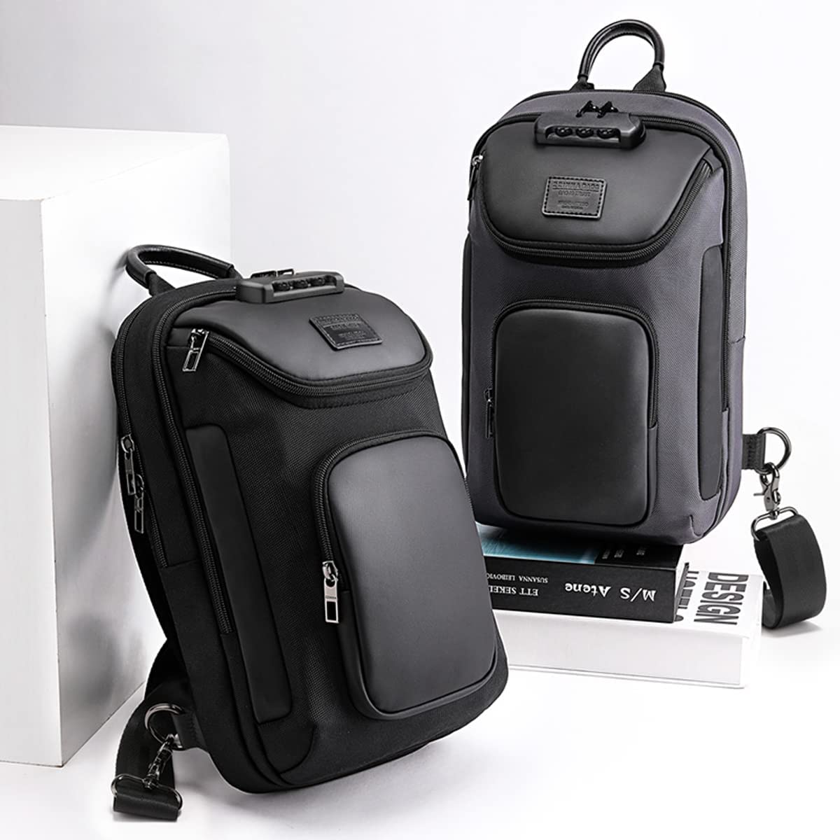 XINCADA Sling Bag Small Backpack Crossbody Bags for Men Chest Pack Man Purse Shoulder Messenger Bags - Image 2